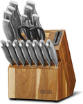 Chicago Cutlery Insignia Steel Kitchen Knife Block Set & Built-In Sharpener by Chicago+Cutlery