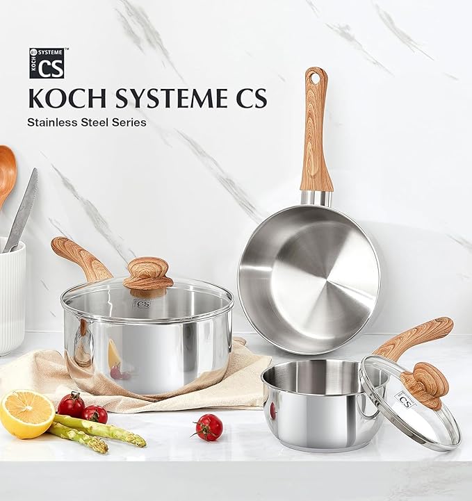 KOCH SYSTEME CS Stainless Steel Saucepan, 1 Quart Saucepan - Image 6