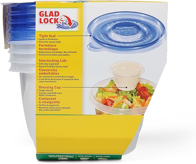 Glad GladWare To Go Lunch Food Storage Containers - Image 6