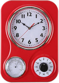 Lily's Home - 9.5 Inch x 12.5 Inch - Retro Kitchen Wall Clock, Vintage Wall by LilysHome