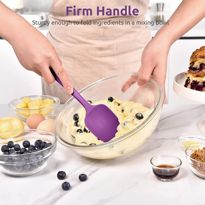 Heat Resistant Silicone Spoon Spatula: U-Taste 600ºF High Heat Flexible 11.38in - Image 5