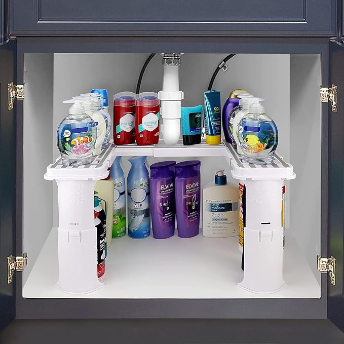 Expandable Under Sink Organizer and Storage I Bathroom Under the Sink Organizer - Image 2