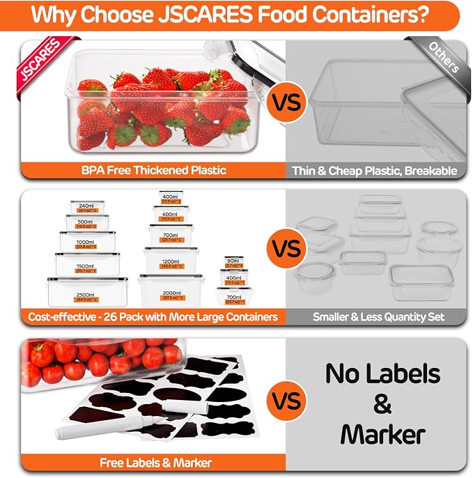 52 PCS Food Storage Container - Image 3
