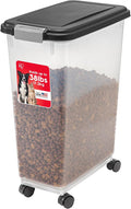 IRIS USA Airtight Dog Food Storage Container, Attachable Wheels, by IRISUSA