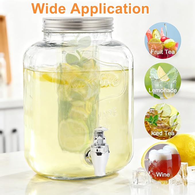 1.5 Gallon Glass Drink Dispensers - Image 8