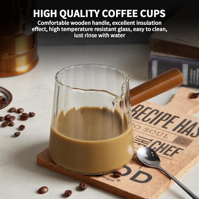 Espresso Measuring Cup 12 Oz, Espresso Glass Cups - Image 4