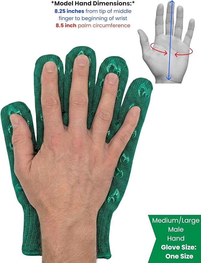 Grill Armor Oven Gloves with Fingers – 932°F Heat, Fire & Cut Resistant Mitts - Image 6