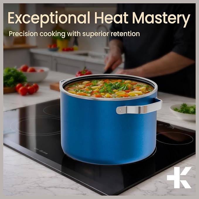 Bakken 5 Quart Ceramic Coated Stock Pot - Image 9
