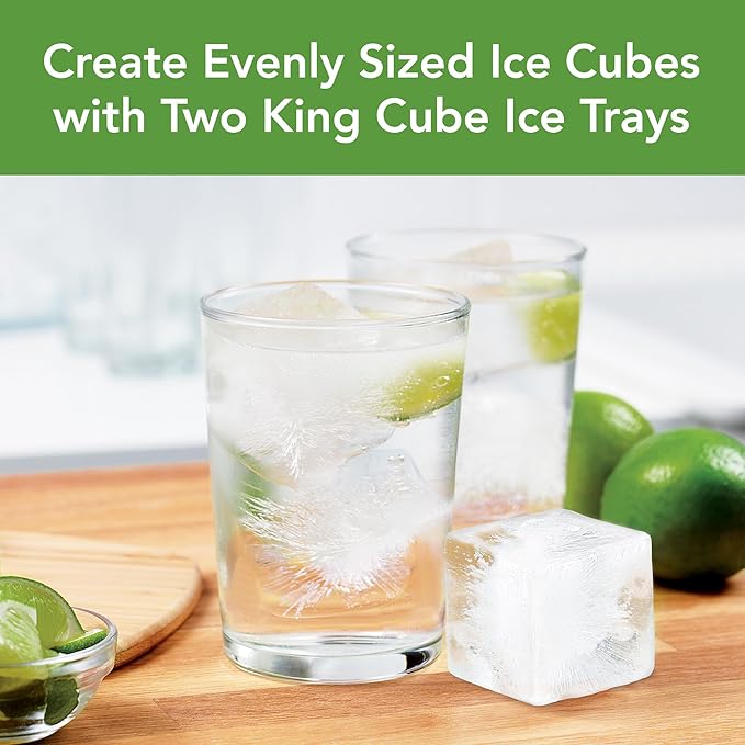Tovolo, Large King Craft Ice Mold Freezer Tray of 2" Cubes, BPA-Free Silicone - Image 3