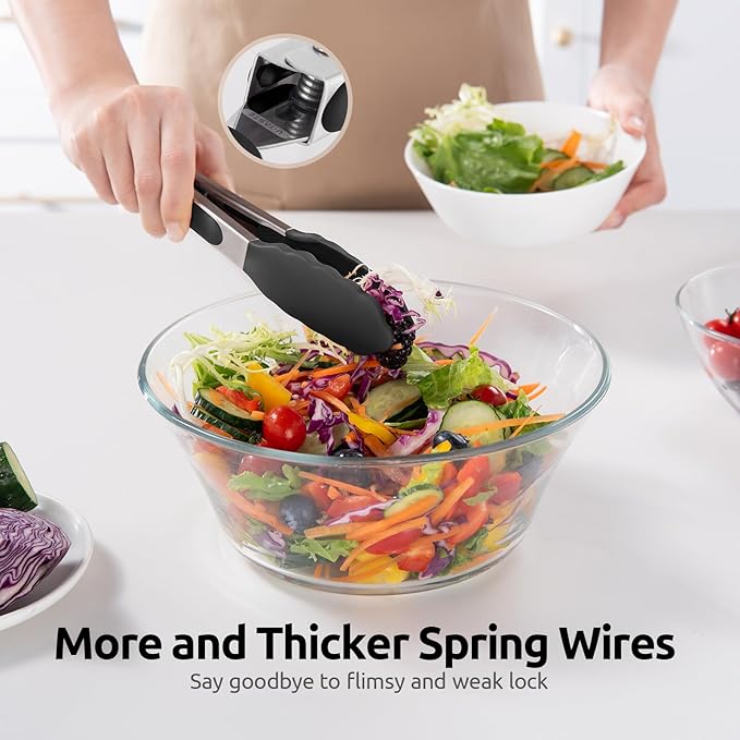 600ºF Heat Resistant Kitchen Tong: U-Taste 7 inch Silicone Cooking Tong - Image 8