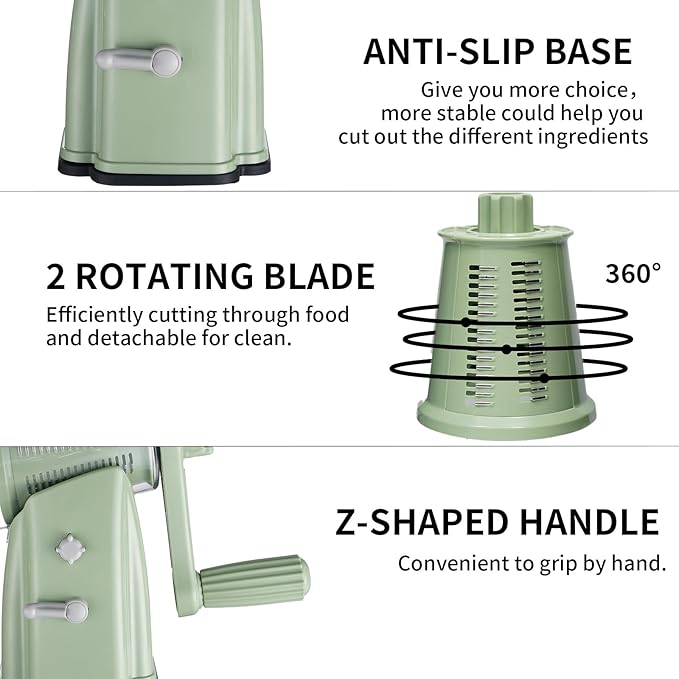 Upgrade Rotary Cheese Grater Shredder - Image 6