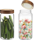 Glass Jar with Screw Top Lid 37oz Borosilicate Glass Spice Jars Seasoning by Patoper