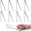 8 Pack Serving Tongs, 9 Inch, Stainless Steel by Tcoin