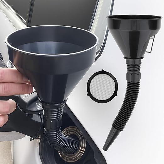 6 Pcs Automotive Oil Funnel Set – Wide Mouth Fuel Funnels - Image 7