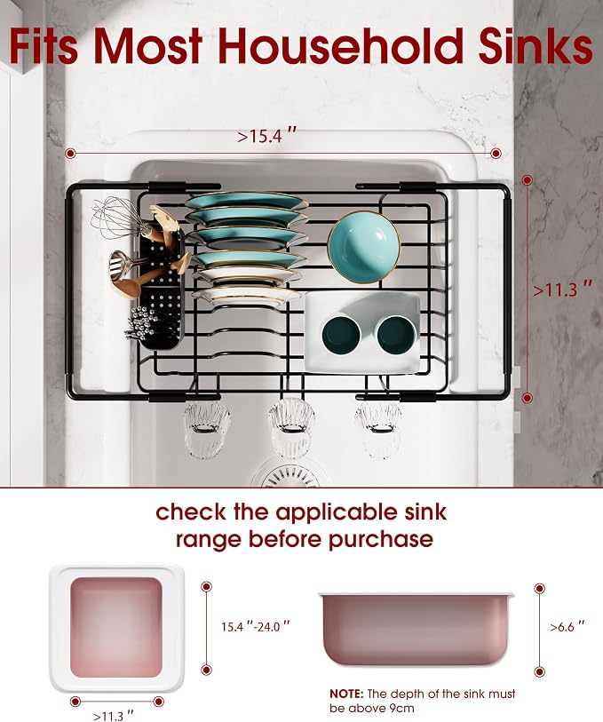 Sakugi Dish Drying Rack in Sink - Image 2
