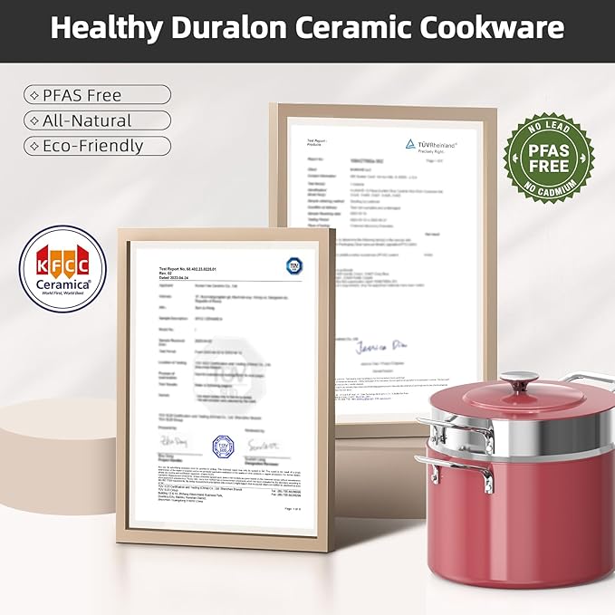 Nuwave Lux 13pc Forged Lightweight Cookware Set PFAS Free, Healthy G10 Duralon - Image 8