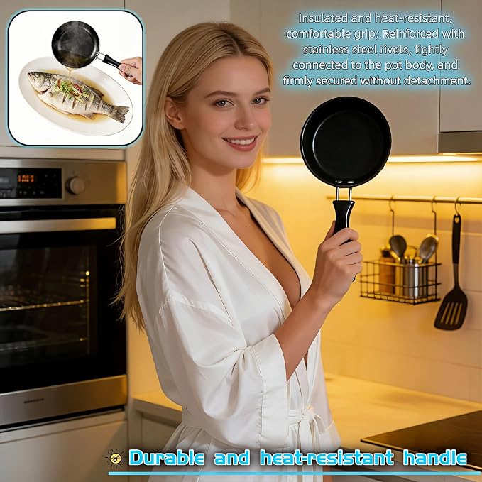 4.7 Inch Mini Skillet, Non-Stick Egg Pan - Image 6