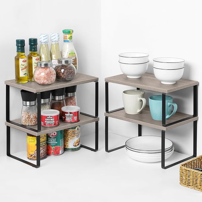 NEX Kitchen Cabinet and Counter Shelf Organizer, Shelf Riser - Image 4