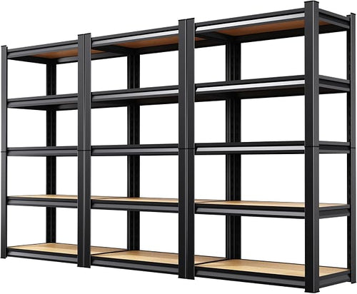 3-Pack 5-Tier Heavy Duty Garage Shelving Units by Unknown