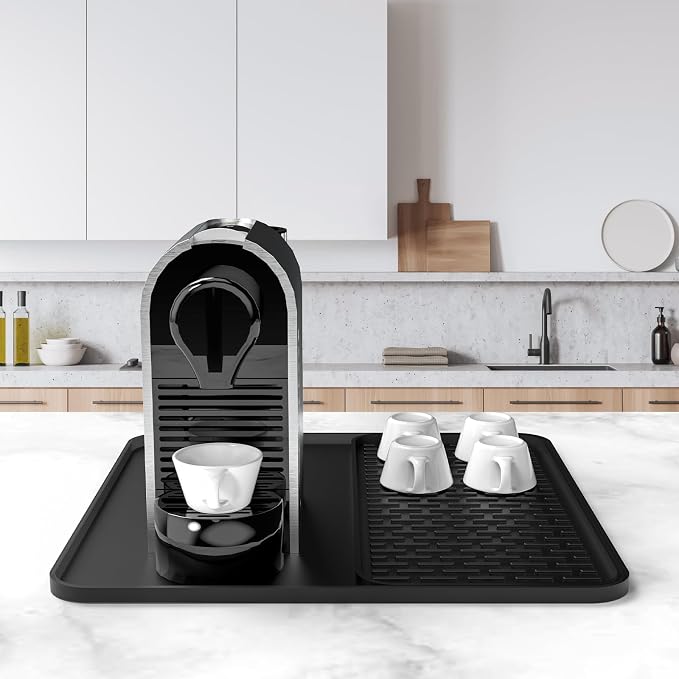 Silicone Coffee Mat, Coffee Bar Accessories Fit Under Coffee Maker Coffee - Image 2