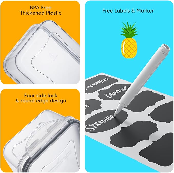 34 PCS Food Storage Containers - Image 4