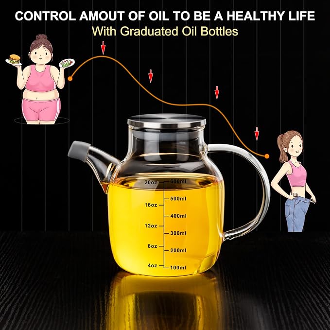 PARACITY Glass Oil Dispenser Bottle - Image 4
