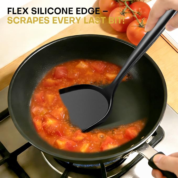 3 Pieces Silicone Spatula, Pacifier-Grade Silicone Spatulas Set Heat Resistant - Image 5