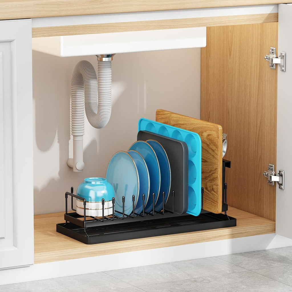 Small Dish Drying Rack - Compact Dish Rack for Kitchen Counter with