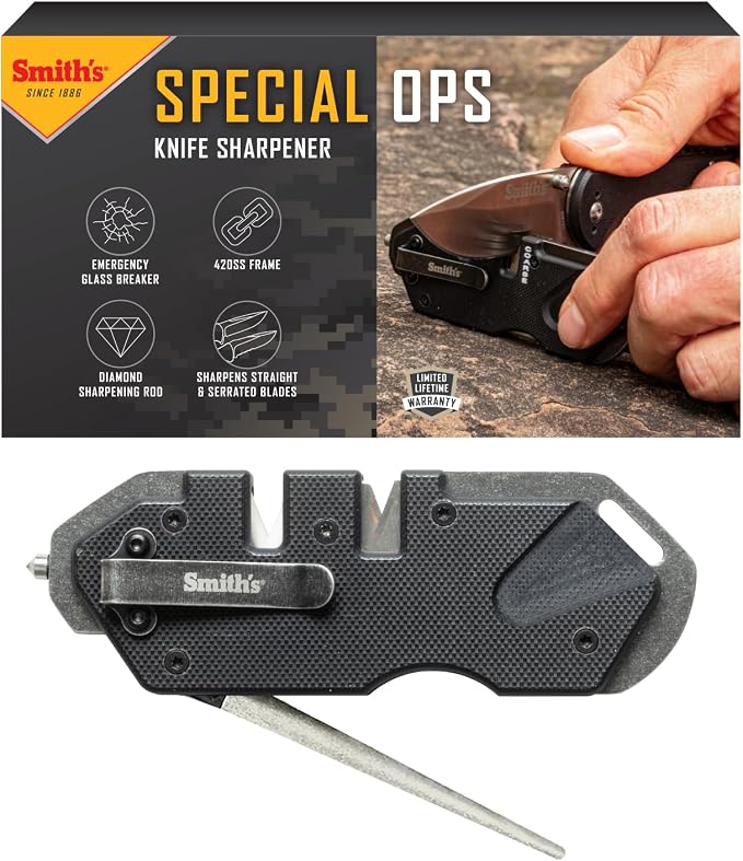 Smith’s Pocket Pal Tactical Knife Sharpener by SmithsConsumerProductsInc