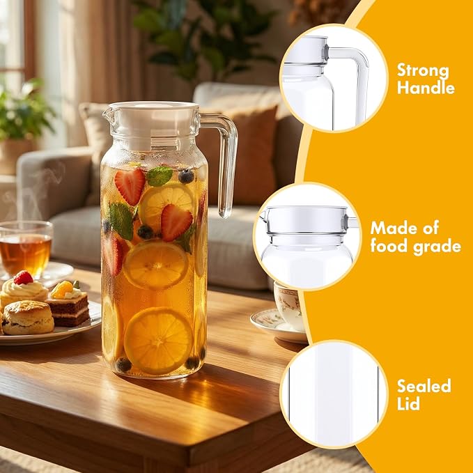 Didaey 4 Pcs Acrylic Water Pitcher - Image 3