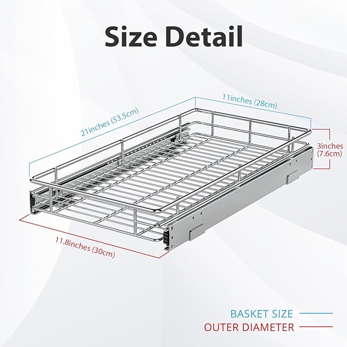 ZOINLIY Pull Out Cabinet Organizer, Versatile Slide Out Kitchen Organizers and - Image 4