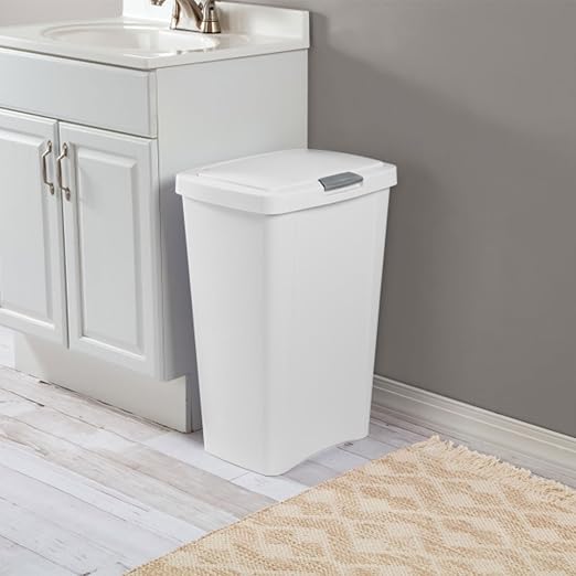 Sterilite 13 Gallon TouchTop Wastebasket Trash Can Garbage Recycle Bin - Image 4