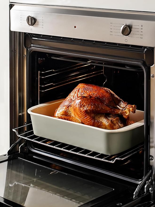 LE TAUCI Deep Casserole Dishes for Oven, 13.7”x9.6” Ceramic Baking Dish Set - Image 7
