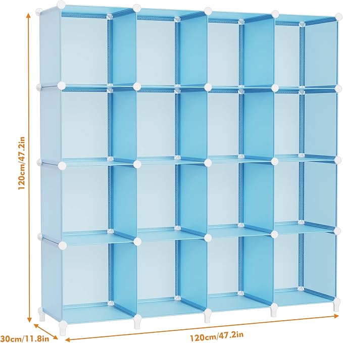 HOMIDEC Cube Storage Organizer 16-Cube Closet Organizer, Portable Closet - Image 3
