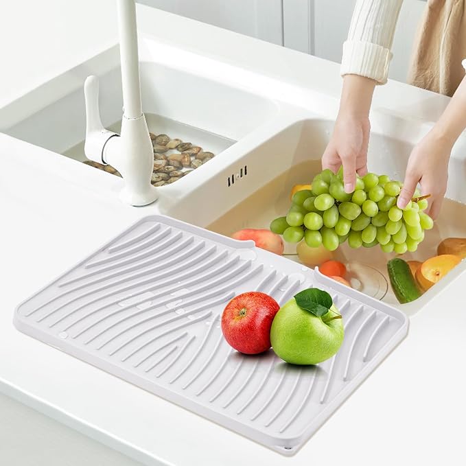 TIKNIK Silicone Dish Drying Mat, Stone Drying Mat - Image 6