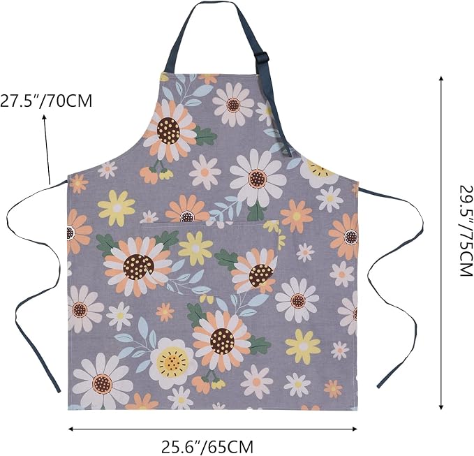 2 Pack Floral Apron for Women - Image 2