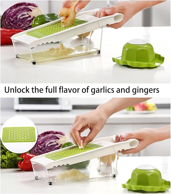 NACOLUS Cheese Grater with Container, 5 In 1 Mandoline Slicer - Image 7