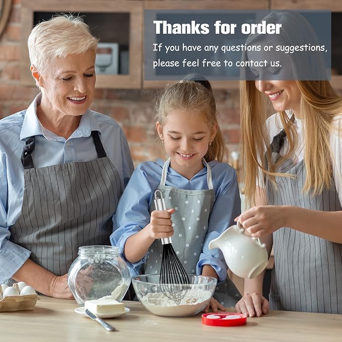 OYV Silicone Whisk, 3 pack Professional whisks - Image 7