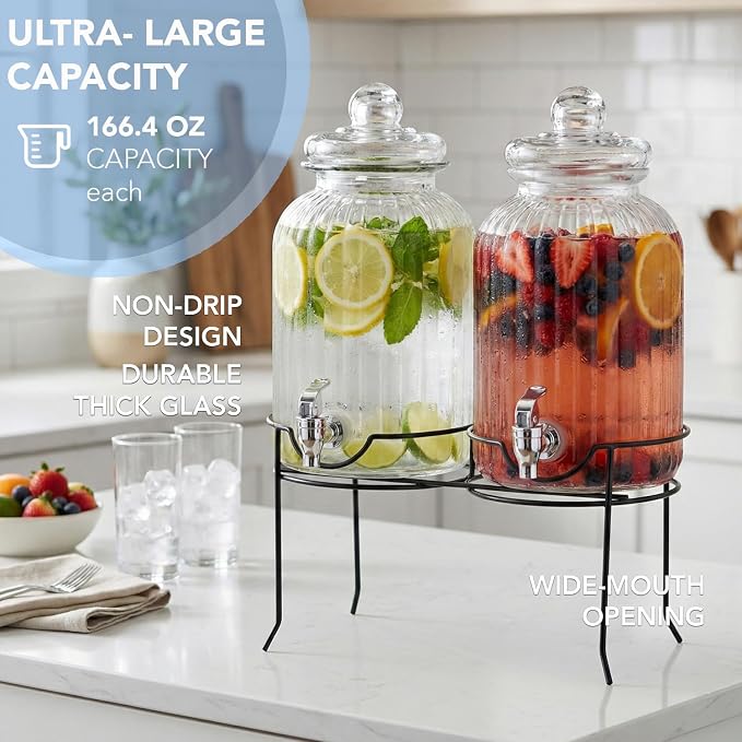 Style Setter Canyon Glass Beverage Dispenser - Image 5