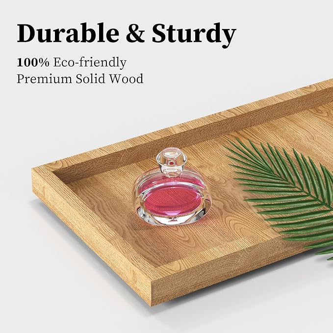 LEMIKKLE 2-Tier Wood Bathroom Counter Organizer - Image 9