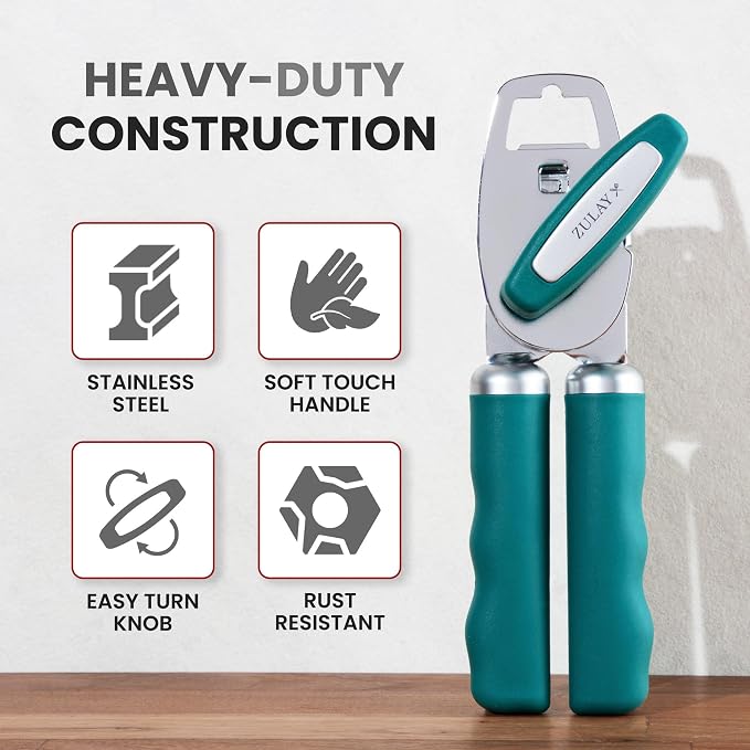 Zulay Kitchen Heavy Duty Stainless Steel Can Opener Manual - Image 3