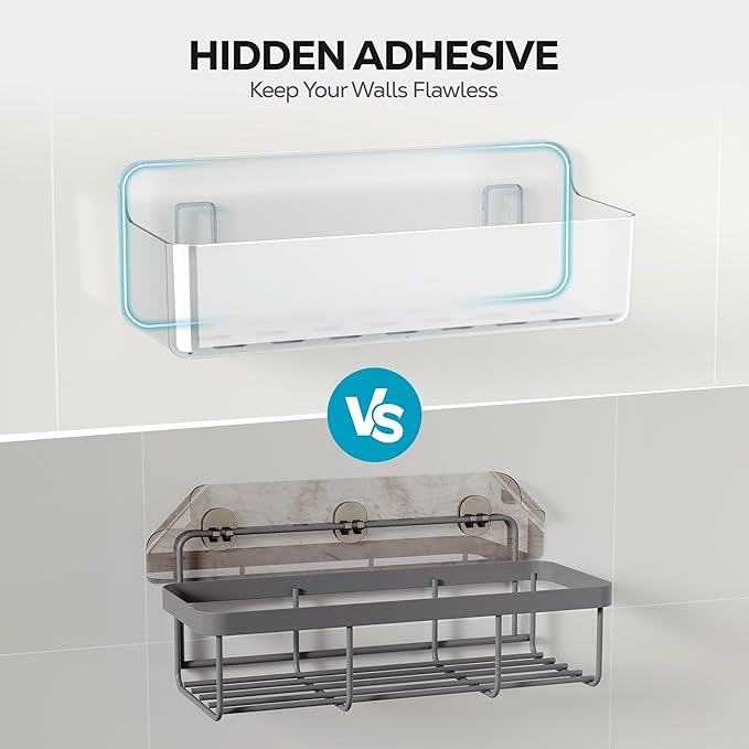 Nieifi Adhesive Wall Shelf, Shower Shelves 5 Pack - Image 6
