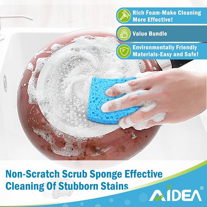 AIDEA Non-Scratch Scrub Sponge, Sponges - Image 5