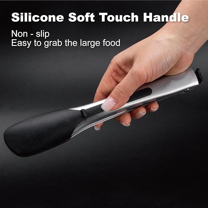 600ºF Heat Resistant Kitchen Tongs, 11.57 inch Tongs - Image 5