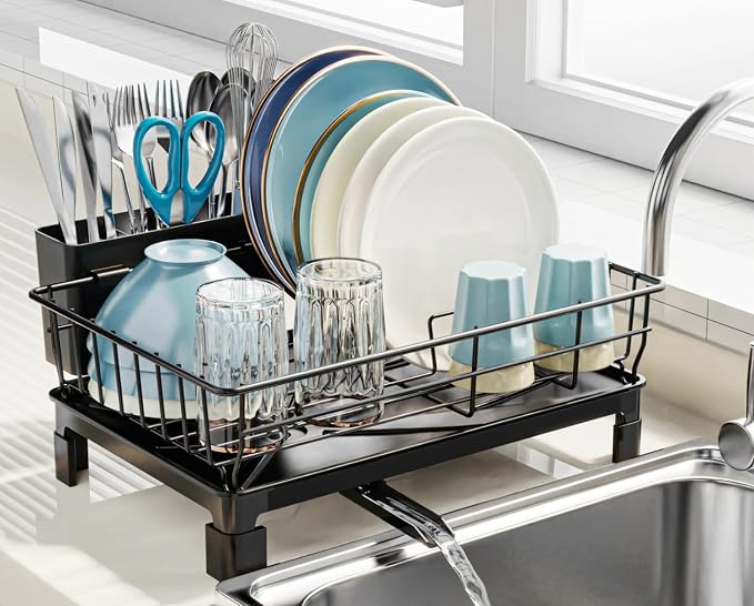GSlife Small Dish Drying Rack for Kitchen Counter by GSlife