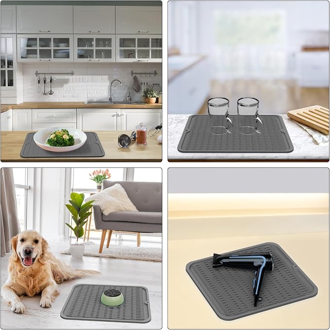 ZLR 2 Pcs Large Silicone Dish Drying Mat - Image 9