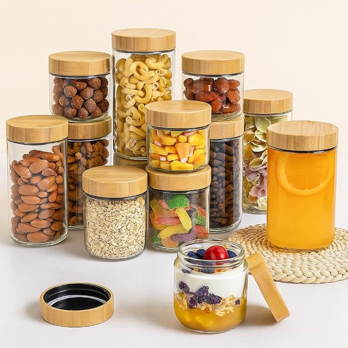 TBWIND 4 Pack 16oz Glass Jars - Image 2