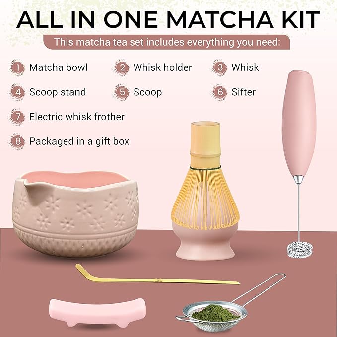 Matcha Whisk Set with Matcha Bowl - Image 2