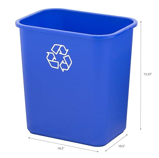 United Solutions 7 Gallon / 28 Quart Space Saving Recycling Bin, Fits Under - Image 2