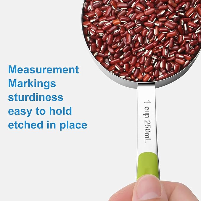 Bopei Measuring Cups and Spoons Set Stainless Steel 11 Piece - Image 4
